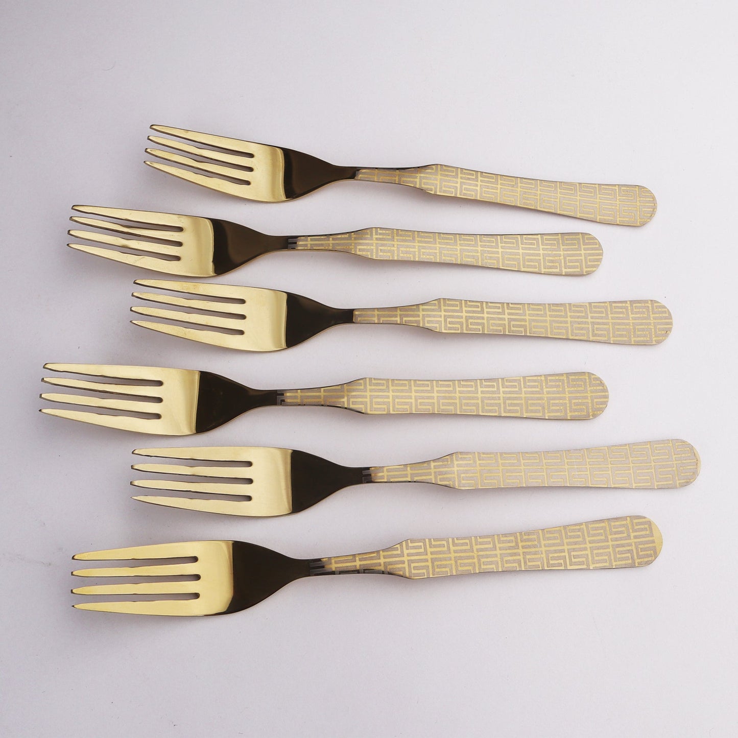 Chef Stainless Steel 28 Pcs PVD Coating Gold Plated Cutlery Gift Box Set - Versace Design