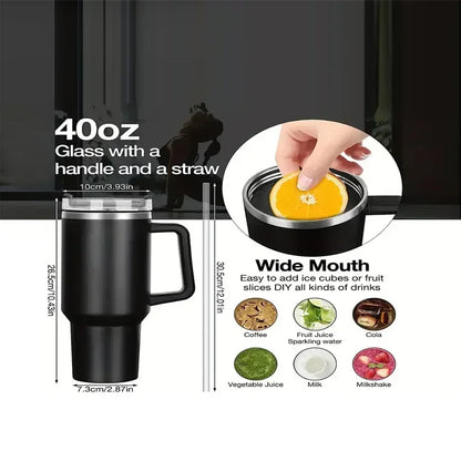 1200 ml Tumbler with Handle Straw